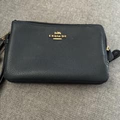 COACH レザー ショルダーバッグ ブラックのサムネイル