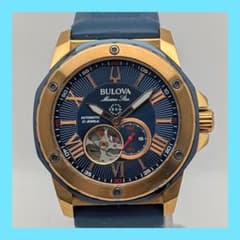 自動巻き】BULOVA ブローバ マリンスター 98A227 稼働品 訳あり - メルカリ
