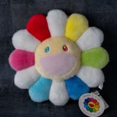 【未使用】村上隆 お花クッション マルチカラー 30cm タグ付きのサムネイル