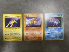 ライコウ　エンテイ　スイクン　旧裏　プレミアムファイル ライコウ・エンテイ・スイクン プレミアムファイル3 PROMO 第2世代
