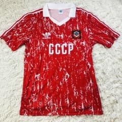 adidas サッカーゲームシャツ CCCP ソ連 代表ユニフォーム L - メルカリ