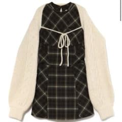 andmary Mimi check set mini dress brownのサムネイル