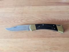 BUCK 110 Folding Hunter（シース付き箱なし・企業刻印あり）のサムネイル