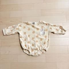 miffy うさぎ柄ロンパース クリーム色　70~80cmのサムネイル