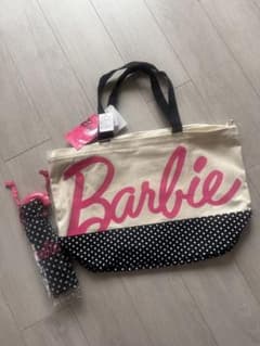 バービーBarbieバッグ折りたたみ傘セットpinkケアベア