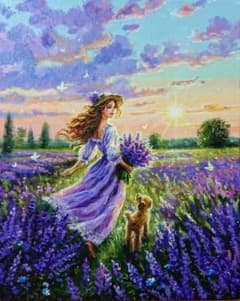 【愛犬と共に】アクリル画 F3 風景画 絵画 m*n様 【愛犬と共に】アクリル画 F3 風景画 絵画 - メルカリ