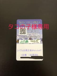 白馬五竜　スキー場　リフト券　早割　HAKUBA 47 白馬のサムネイル