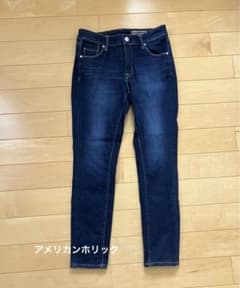 アメリカンホリック　スキニーデニム　パンツ　インディゴブルー　Lのサムネイル