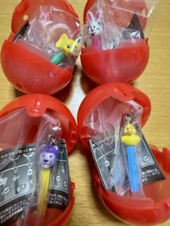 PEZ めじるしアクセサリー 4種セット ぞう うさぎ ライオン アヒルのサムネイル