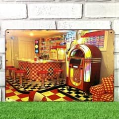 167番】アメリカンダイナーDinerジュークボックス アメリカ雑貨 ブリキ