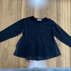 【未使用】MANON ブラック長袖カットソー 120のサムネイル