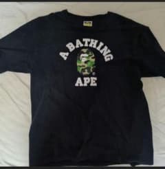 タイムセール3日間限定！！A BATHING APE カモフラロゴ TシャツXLのサムネイル