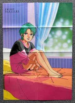 【当時もの】フォウ・ムラサメ「機動戦士Zガンダム」ポスター／月刊OUT付録のサムネイル