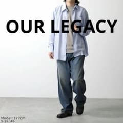 ❤OUR LEGACY ストライプシャツ アバブシャツ 46 - メルカリ