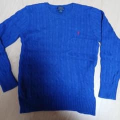 POLO RALPH LAUREN ケーブルニット ブルーのサムネイル