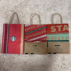 Starbucks ショップ袋 3枚セット クリスマス - メルカリ