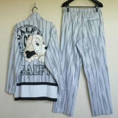 GALFY ガルフィー ジャージ セットアップ 総柄 光沢 グレー 