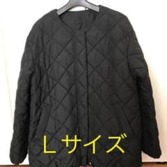 ★GU   Ｌサイズ ブラックキルティングブルゾン★のサムネイル