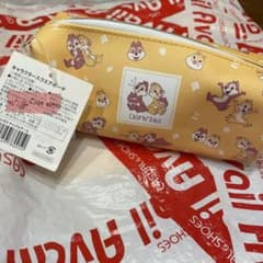 チップとデール ペンケース イエロー スクエアポーチのサムネイル