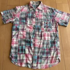 A BATHING APE パッチワーク 半袖シャツ チェック柄のサムネイル
