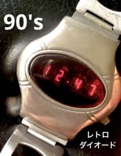 ATOMIC 赤色ダイオード デジタルウォッチ 昭和 レトロ フューチャー 