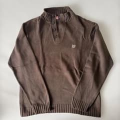 CHAPS ハーフボタン ニット ブラウン L/Gのサムネイル