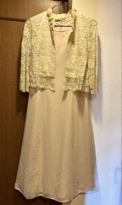 レースボレロ付き ロングワンピース ドレスのサムネイル