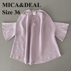 MICA&DEAL　フリルスリーブホールガーメントプルオーバー　36