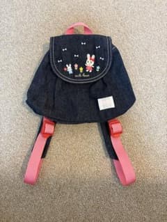 miki HOUSE うさぎ刺繍 デニムリュックのサムネイル