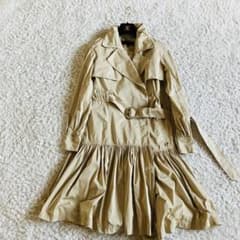 美品✨エポカ ベルト付き ロング トレンチコート ティアード フレア 