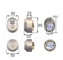 LIXIL シリンダー錠 DDZZ1004 MCY445 2セット - 3