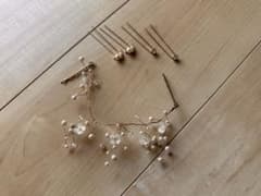 パールとフラワーのヘアアクセサリーセットのサムネイル