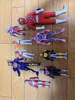 仮面ライダー ウルトラマン ソフビ フィギュア まとめ売り 戦隊モノ 電王のサムネイル