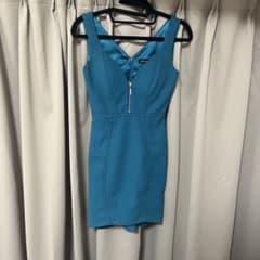 ROBE de FLEURS Glossy ミニドレス ブルー XSのサムネイル