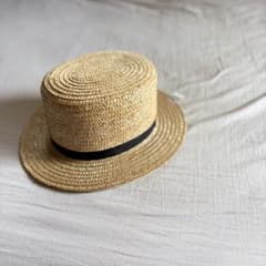 アーミッシュハットFlying Cloud Hat ブラックハット レショップ FLYING CLOUD HATS アーミッシュハット カンカン帽 麦わら帽子 - メルカリ