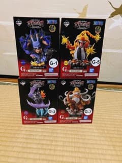 ワンピース　一番くじ　G賞カイドウ　クイーン、キング、ジャック4個セットのサムネイル