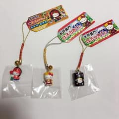 ご当地キティ ストラップ 根付け水戸黄門 茨城 宮崎限定 3つセット