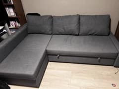 き*様 IKEA FRIHETEN L字型レザーソファベッド 収納付き 対面受取 き*様 IKEA FRIHETEN L字型レザーソファベッド 収納付き 対面受取