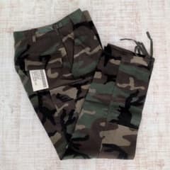 90s デッドストック 米軍 実物 BDU パンツ ウッドランド 迷彩 アメリカのサムネイル