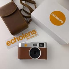 echolens cameraコンパクトデジタルカメラ シルバー/ブラウン - メルカリ