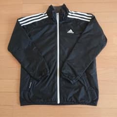 アディダス  150  黒   ウィンドブレーカー  シャカシャカ  裏起毛のサムネイル