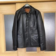 John feight 馬革　カバーオール　カーコート　Ｌ John feight 馬革 カバーオール カーコート L - メルカリ
