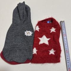 犬服 2点セット パーカー ニット 秋冬犬服のサムネイル