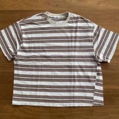 PAIR MANON ボーダーTシャツ ブラウン 150のサムネイル