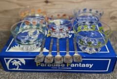 昭和レトロ  東洋ガラス　皿　アイスクリーム　デザートのサムネイル