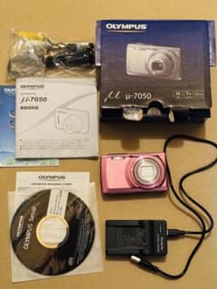 OLYMPUS μ-7050 カメラ ピンク 中古 美品 - メルカリ