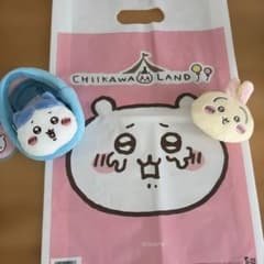 ちいかわ 窓付きお顔ミニポーチとうさぎがま口ポーチとショップ袋のサムネイル