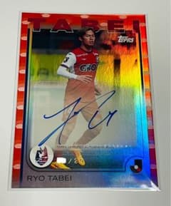 2025 topps Jリーグ 田部井涼 ファジアーノ岡山 直筆サイン 限定