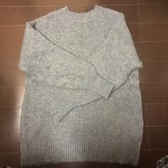 最終お値下げ【w closet】ブルー 長袖ニットセーターのサムネイル