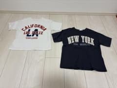 ZARA kids Tシャツ 2枚セット カレッジロゴ 110cmのサムネイル